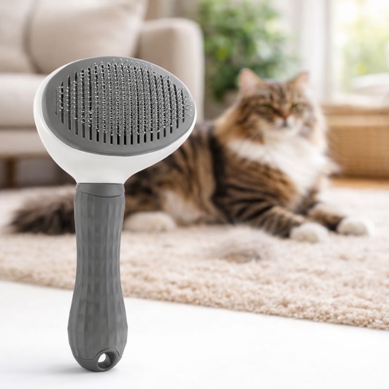Grooming brush suitable for dogs and cats