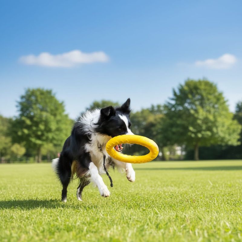 dog toys designed for consistent everyday play on a sunny day