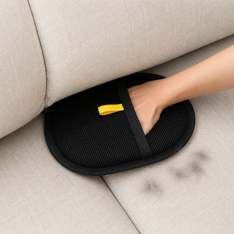 Pet fur cleaning glove for clothes and carpets
